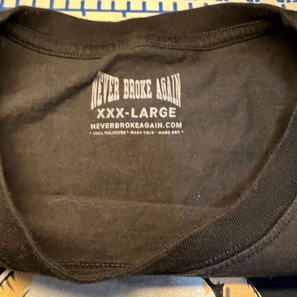 NBA Youngboy T-Shirt Size XXXL Black Polo Bear Graphic Short Sleeve 38 Baby - Picture 6 of 8